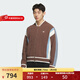 阿迪達斯（adidas）三葉草男子冬季休閑運動(dòng)復古毛衣開(kāi)衫針織運動(dòng)衫 KS5963 L