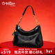 金利來(lái)秋冬新款單肩包百搭腋下包通勤斜挎包hobo女包新年春節送禮物 黑色