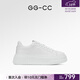 GG-CC【椰椰奶霜】春季新款時(shí)尚厚底小白鞋女真皮板鞋運動(dòng)鞋G25U2092 白色 36