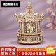 若客（ROKR）旋轉木馬 八音盒音樂(lè )盒積木拼圖diy手工木質(zhì)拼裝模型玩具生日禮物