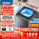 海爾（Haier）10公斤雙動(dòng)力波輪全自動(dòng)洗衣機直驅變頻防纏繞七維減震懶人高洗凈比頑漬洗除菌螨一級能效60e補貼 【60e】玻璃炫彩膜+雙動(dòng)力防纏+除菌螨+頑漬洗