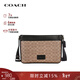 蔻馳（COACH）【品牌直供】男士單肩斜挎包公文包男包送男友禮物新年生日禮物 卡其色CV761 QBNRX