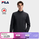 FILA 斐樂(lè )官方男裝梭織外套2026春新款簡(jiǎn)約休閑加絨保暖立領(lǐng)夾克男 傳奇藍-NV L 175/96A/L