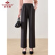 俞兆林中老年女裝春長(cháng)褲媽媽裝褲子直筒高腰休閑褲 Y51X056