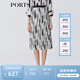 PORTS寶姿女裝春夏新品中長(cháng)裙LM8S036MPP117 奶白色印花 XS (2)