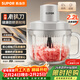蘇泊爾（SUPOR）絞肉機家用 電動(dòng)料理碎肉機 多功能輔食有鈦刀料理機 2.2L大容量 切菜打泥絞餡機攪拌機 JR72-B220