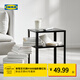 宜家（IKEA）KNARREVIK科納列維克收納床邊桌家用落地擱架床頭置物架 黑色