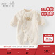 戴維貝拉（DAVE＆BELLA）冬季新款珊瑚絨寶寶連體衣新生兒衣服小童爬服嬰兒睡衣哈衣 卡其色【現貨】 66cm （建議身高59-66cm）