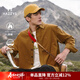 哈吉斯（HAZZYS）男裝秋冬復古襯衣日系燈芯絨長(cháng)袖襯衫男ASCZK1ADX80 黃土色OC L (175/96A 48)