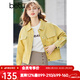 betu百圖女裝新款女士糖果色牛仔短外套上衣2102T32 黃色 L