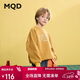 馬騎頓（MQD）男童秋季新款卡通學(xué)院風(fēng)休閑運動(dòng)中大童上衣衛衣 金棕色 160