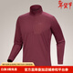 始祖鳥(niǎo)（ARC'TERYX）RHO LT ZIP NECK 輕量舒適保暖 25新款半拉鏈內層男士長(cháng)袖上衣 MARS/火星紅 L