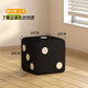 愛(ài)派森沙發(fā)凳家用矮凳客廳圓凳簡(jiǎn)約板凳門(mén)口換鞋凳坐墩糖果軟包小凳子 黑色+小號【20*20CM】可拆洗 剩余：09:10:58