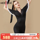 MERRIGE美人計旗艦塑身衣女春夏舒適產(chǎn)后收腹束身衣連體內衣 神秘雅黑 2XL (建議體重55KG_65KG)