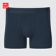 優(yōu)衣庫男裝針織短褲/普通腰男士?jì)妊?6春夏新款482596 479495 482596/69藏青色 XL