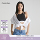 Calvin Klein內衣【摩登引力帶】女ck無(wú)鋼圈輕運動(dòng)薄墊內搭背心一體式文胸 UB1-太空黑 S