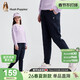 暇步士（Hush Puppies）童裝女童長(cháng)褲春秋新款兒童休閑褲大童運動(dòng)褲子 藏藍   150   