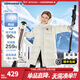 Converse匡威兒童羽絨服男女童冬季新款長(cháng)款過(guò)膝中大童防潑水泡芙保暖外套 羽白色 90絨 清潔度1000+ 160 /80 充絨量約259g 【建議身高158-170cm】