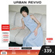 UR2025夏季新款女裝波嬉風(fēng)垂感長(cháng)款無(wú)袖連衣裙UWG750056 淺藍 (面料微透) M