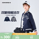 Converse匡威兒童外套新款男童秋裝兩面穿經(jīng)典格子外套中大童時(shí)尚棒球夾克 藏青藍 150 /72 【建議身高140-152cm】