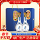 五糧液股份 商務(wù)宴請萬(wàn)事如意精致52度500ml*2瓶刺繡皮盒 年貨禮盒 送禮