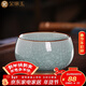 金鑲玉仿宋汝窯茶杯  家用可養開(kāi)片陶瓷品茗杯功夫茶具配件送禮110ml 星稀冰花汝窯羅漢杯