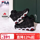 斐樂(lè )斐樂(lè )童鞋兒童雪地靴秋冬新款男童女童保暖加厚加絨棉鞋潮fila兒童 黑色/斐樂(lè )白-男-PBK 30碼