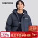 斯凱奇（Skechers）新年禮物羽絨服冬季連帽保暖外套休閑短款大衣男女同款L324U154