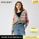 moussy 女裝新品迪士尼合作款米奇印花針織開(kāi)衫028GAL70-5020 165花紋灰色 00020/F