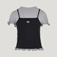 阿迪達斯（adidas）三葉草短袖女子 2026夏SLIM TEE經(jīng)典花邊下擺泡泡袖運動(dòng)短袖T恤 KY3299 XS