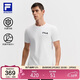 FILA斐樂(lè )官方男士短袖t恤2025年夏季圓領(lǐng)防曬抗菌OPTIMA-COTTON功能T