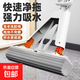 2025新款海綿拖把家用一拖凈干濕兩用滾輪吸水膠棉頭免手洗地拖布 28cm單擠水不銹鋼桿【共1棉頭】