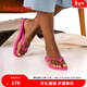 havaianas哈唯納Top炫彩夾腳人字拖女夏海邊平底拖鞋情侶款 新色5784-流粉色 45-46 巴西碼