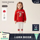Teenie Weenie Kids 小熊童裝26年新款女寶寶可愛(ài)衛衣打底褲套裝 紅色 100cm