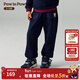 PawinPaw卡通小熊童裝秋冬男童加絨針織褲休閑運動(dòng)長(cháng)褲 Navy藏青色/59 110