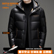丹頓赫本2026年冬季新款加厚亮面羽絨服男士時(shí)尚休閑面包服短款男裝外套 黑色 M /170
