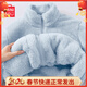 名創(chuàng  )優(yōu)品（MINISO）抓絨厚外套女2025秋冬季爆款搖粒絨內膽夾克上衣女士沖鋒開(kāi)衫衛衣 【長(cháng)絨搖粒絨】淺藍色(純色) S 155 (體重85-105斤)