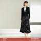 顏域時(shí)尚波點(diǎn)顯瘦半身裙女2024新款早秋氣質(zhì)半裙中長(cháng)款高腰裙子女 黑白點(diǎn) XL/42