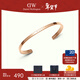 丹尼爾惠靈頓（DanielWellington）【新年禮物】dw手鐲男女 經(jīng)典開(kāi)口情侶手鐲時(shí)尚飾品  【熱賣(mài)圈口】玫瑰金小號 DW00400003