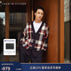 Tommy Hilfiger【拼色開(kāi)衫】秋冬男女商務(wù)休閑學(xué)院慵懶V領(lǐng)寬松針織外套毛衣 【格紋開(kāi)衫】-藏青格紋FAP L （推薦：150-165斤）