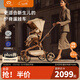 德拉瑪（DELAMA）Q2遛娃神器嬰兒推車(chē)高景觀(guān)嬰兒車(chē)可坐可躺換向輕便折疊寶寶溜娃車(chē) Q2美拉德PLUS（加大輪版）