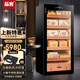 茄客雪茄柜恒溫恒濕家用紅酒柜展示柜茶葉冷藏煙白酒雪笳展示商用大容量茄房定制 雪松木內膽【5層架】WIFI+指紋鎖248L