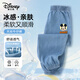 迪士尼（Disney）童裝兒童天絲牛仔防蚊褲男女童夏長(cháng)褲 米奇小花-深藍   130   