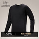 ARC'TERYX始祖鳥(niǎo) HALLAM MERINO WOOL CREW 保暖 男子 抓絨衫 Black/黑色 L