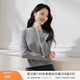 香影奶油白打底針織衫女2025秋冬新款修身內搭毛衣長(cháng)袖半高領(lǐng)上衣 中灰 M 160/84A/95-110斤