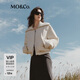MO&Co.秋季90%鴨絨大翻領(lǐng)雙開(kāi)頭拉鏈短款羽絨服