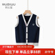 努比屋兒童馬甲男童春秋外穿背心大童秋季馬夾男孩洋氣英倫風(fēng)坎肩