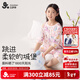 久歲伴兒童睡衣女童薄款優(yōu)可絲家居服中大童七分袖褲卡通套裝 510049D