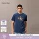 Calvin KleinJeans25夏季男女情侶休閑通勤ck醒目印花純棉圓領(lǐng)短袖T恤上衣