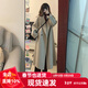 GARNUO高級感雙面羊毛大衣女中長(cháng)款2026秋冬新款韓系小個(gè)子加厚毛呢外套 燕麥色 S 【85-110斤】